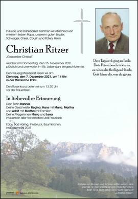 Christian Ritzer Grasweber 25 11 2021