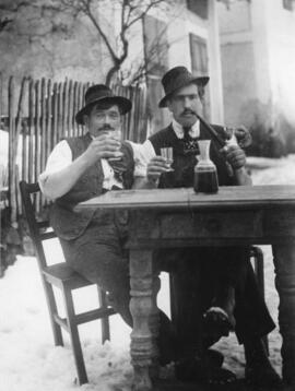 Wegmacher Seppei und Sebastian Thaler (Scheiber Oberndorf) in den 1920 er Jahren