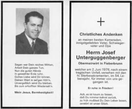Josef Unterguggenberger Obermairwirt Fieberbrunn 02 06 1976