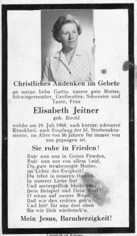 Elisabeth Jeitner geb Biechl 19 07 1968
