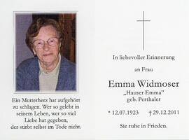 Emma Widmoser geb Perthaler Hauser 29 12 2011