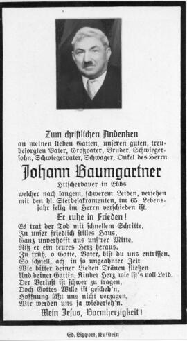 Johann Baumgartner Hitscher