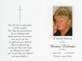 Hermine Pemberger geb Achorner 15 02 2018