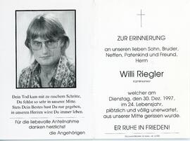 Wilhelm Riegler 30 12 1997