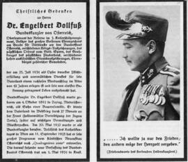 Engelbert Dollfuß Dr Bundeskanzler 25 07 1934