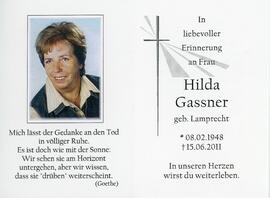 Hilda Gassner geb Lamprecht 15 06 2011