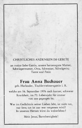 Anna Buchauer geb Harlander 16 09 1976