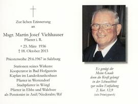 Pfarrer Martin Josef Viehhauser 18 10 2013