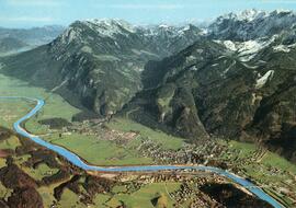 Postkarte Ebbs Blick vom Pendling über Kufstein ins Kaisertal