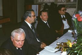 Macheiner Josef 40 jähr. Priesterjubiläum 1986 mit BH Philipp, Bgm Franz Hörhager und Bernhard Anker