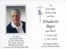 Elisabeth Jäger geb Ritzer Fritzing 06 11 2008