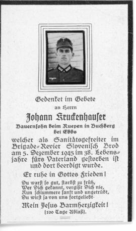 Johann Kruckenhauser Ruapp 05 12 1945