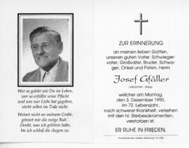 Johann Gfäller Lobach Oberndorf 03 12 1990