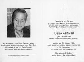 Anna Astner geb Lettenbichler Sattler 261