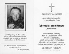 Theresia Hamberger Spital Therese 08 12 1989