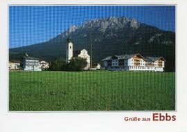 Postkarte Ebbs Kirche Kirchplatz Kaisergebirge