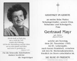 Gertraud Mayr Bauern Traudei 137