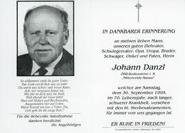 Johann Danzl Mitterweidach 30 09 1995