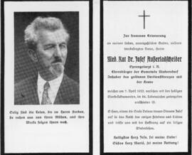 Josef Außerladscheider Dr Sprengelarzt 07 04 1953