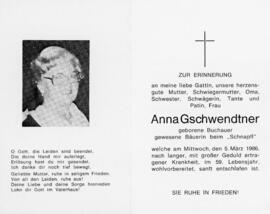 Anna Gschwendtner geb Buchauer Schnapfl 05 03 1986