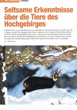 Georg Anker Seltsame Erkenntnisse über die Tiere des Hochgebirges
