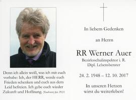 Werner Auer Bezirksschulinspektor 12 10 2017