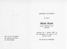 Alois Auer Metzger 01 01 1987