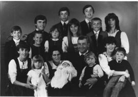 Familie Glarcher Sebastian, Reischer, Taufe des 15. Kindes Juli 1983