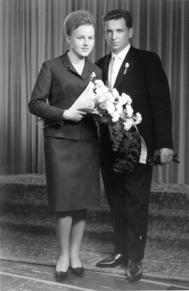Postwirt Hörhager Richard und Anna Hochzeit 30 09 1961
