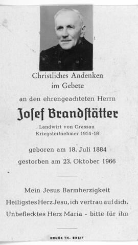 Josef Brandstätter Landwirt zu Grassau 23 10 1960