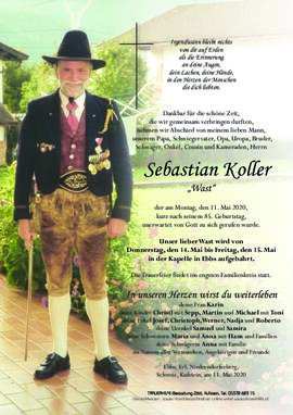 Sebastian Koller 11 05 2020