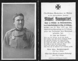 Michael Baumgartner Wildholz Niederndorferberg 20 05 1916