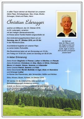 Christian Ederegger 24 10 2018