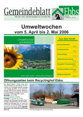 Ebbser Gemeindeblatt 106 2006 03 Umwelt
