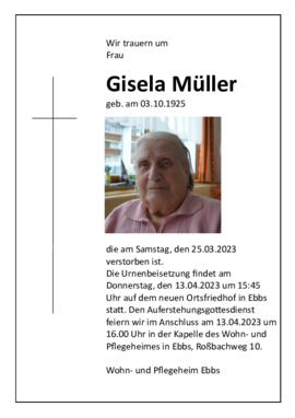 Gisela Müller 25 03 2023