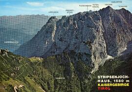 Postkarte Ebbs Stripsenjoch Lutbild vom Höheweg aus