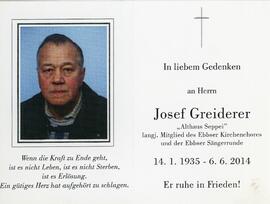 Josef Greiderer Althaus Seppi 06 06 2014