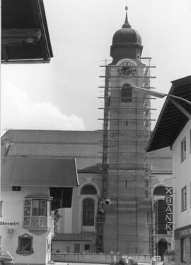 Pfarrkirche Ebbs Kirchturmsanierung 1978