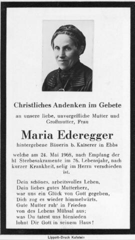Maria Ederegger Koaserer 24 05 1968