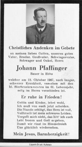 Johann Pfaffinger Hummererhäusl 12 10 1967