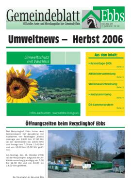 Ebbser Gemeindeblatt 108 2006 10 Umwelt