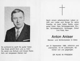 Anton Aniser geb 1925 Gogl 227