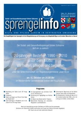 Sozialsprengel Untere Schranne 20 Jahrjubiläum 2010