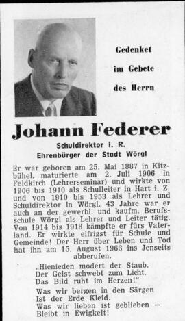 Johann Federer Wörgl 15 08 1963