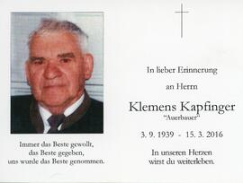 Klemens Kapfinger Auer 15 03 2016