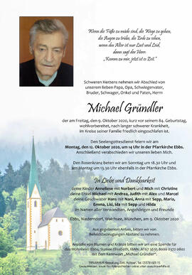 Michael Gründler 09 10 2020