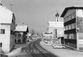 Ebbs Schulplatz Kirche Winter Jänner 1978