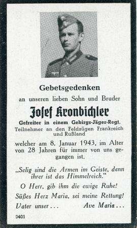Josef Kronbichler 08 01 1943
