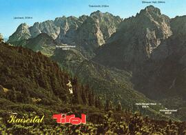 Postkarte  3 Ebbs Kaisertal Berge