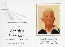 Christian Ederegger 24 10 2018